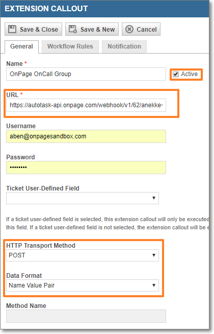 Autotask Integration