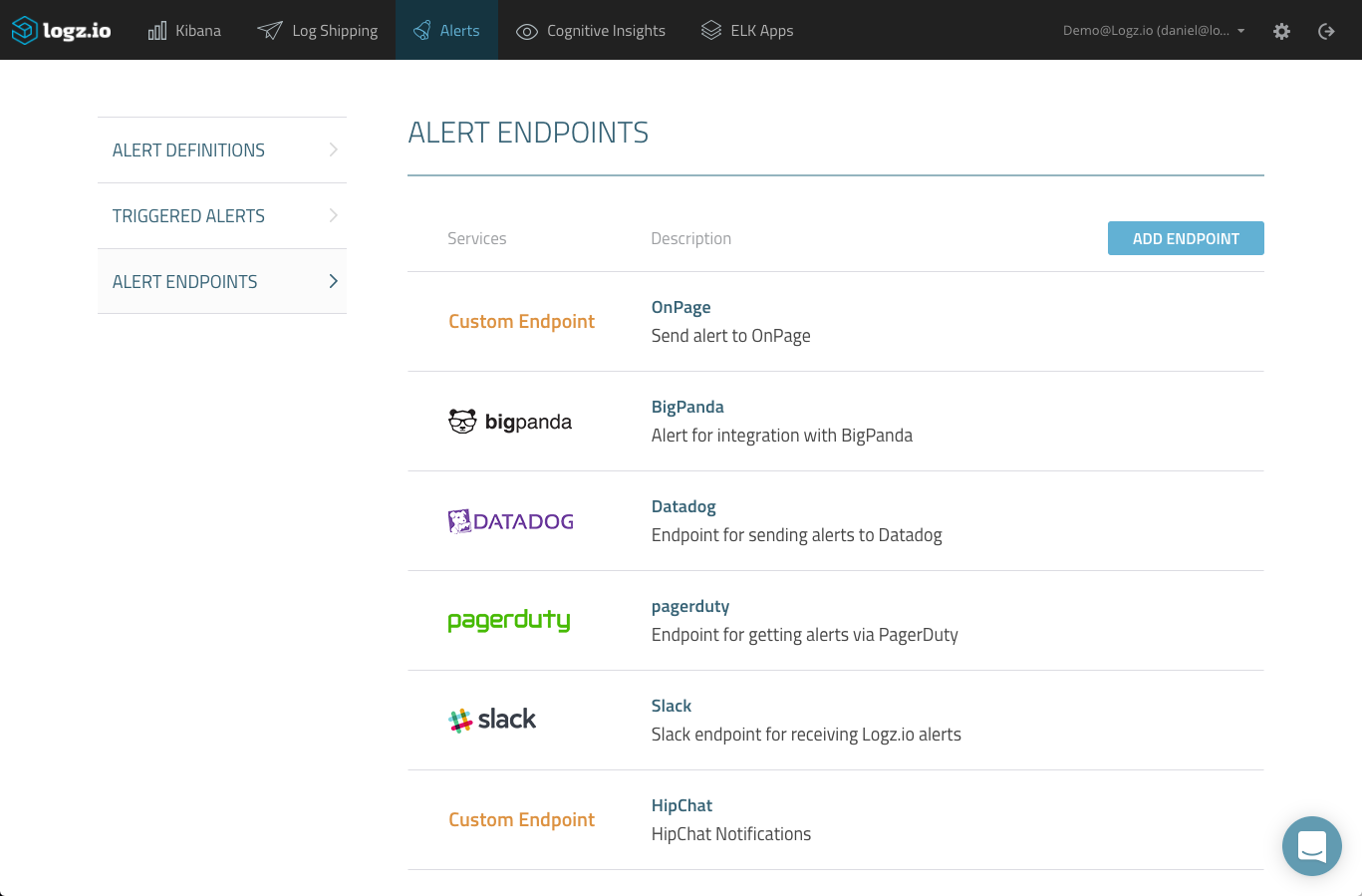 OnPage Logz.io Integration