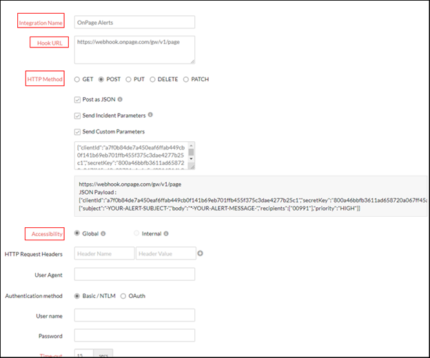 OnPage Site24x7 Integration